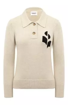 Поло из хлопка и шерсти Isabel Marant Etoile
