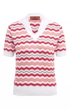 Поло из хлопка и вискозы Missoni