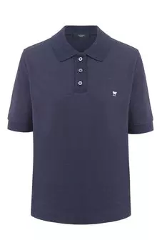 Поло из хлопка и вискозы Weekend Max Mara