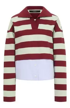 Поло из хлопка и вискозы Weekend Max Mara