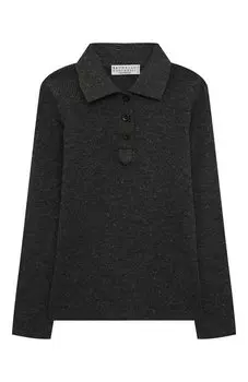 Поло из кашемира и вискозы Brunello Cucinelli