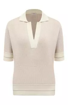 Поло из шелка и хлопка Agnona