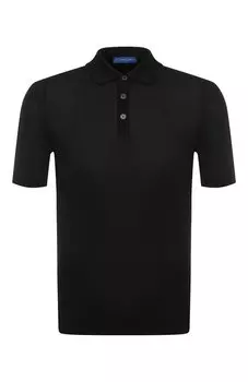 Поло из шелка и хлопка Andrea Campagna