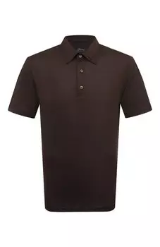Поло из шелка и хлопка Brioni