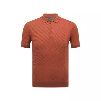 Поло из шелка и хлопка Corneliani