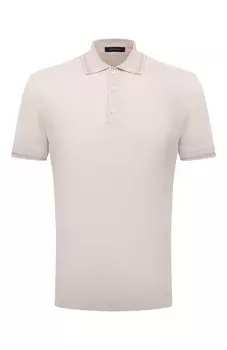 Поло из шелка и хлопка Ermenegildo Zegna