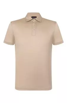 Поло из шелка и хлопка Giorgio Armani