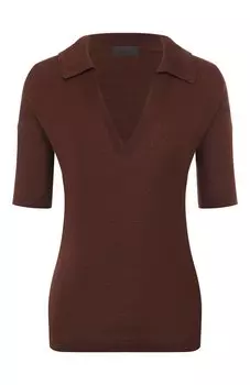 Поло из шелка и хлопка MVST