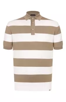 Поло из шелка и хлопка Paul&Shark