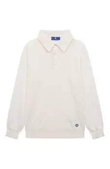 Поло из шелка и хлопка Stefano Ricci Junior