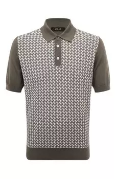 Поло из шелка и хлопка Zilli