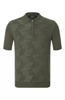 Поло из шелка и хлопка Zilli
