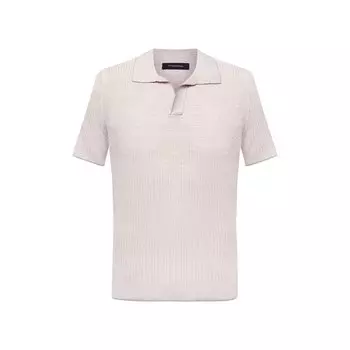 Поло из шелка и льна Zegna