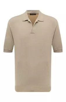 Поло из шелка и льна Loro Piana