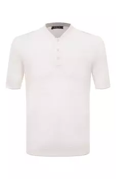 Поло из шелка и льна Svevo