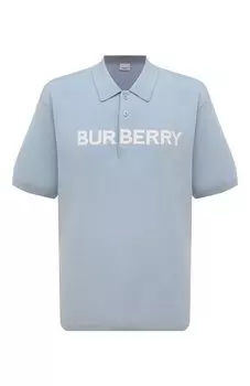 Поло из шерсти и хлопка Burberry