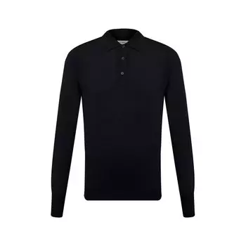 Поло из шерсти и хлопка John Smedley