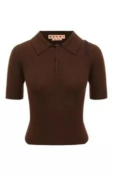 Поло из шерсти и кашемира Marni