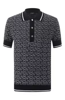 Поло из шерсти и льна Balmain