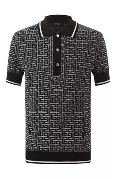 Поло из шерсти и льна Balmain