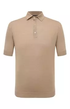 Поло из шелка и льна MVST