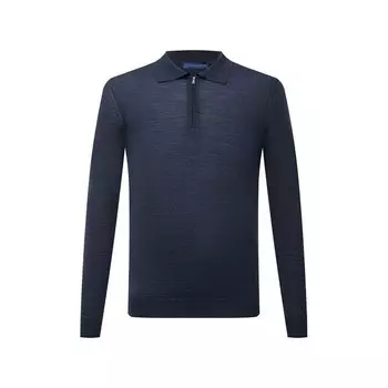 Поло из шерсти и шелка Andrea Campagna