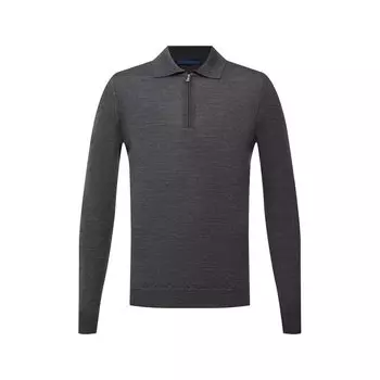 Поло из шерсти и шелка Andrea Campagna