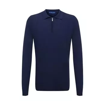 Поло из шерсти и шелка Andrea Campagna