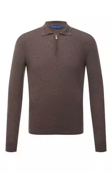 Поло из шерсти и шелка Andrea Campagna