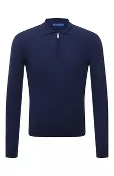 Поло из шерсти и шелка Andrea Campagna