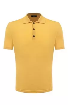 Поло из шерсти и шелка KNT