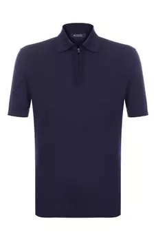 Поло из шерсти и шелка KNT