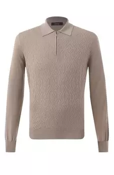 Поло из шерсти и шелка Zilli