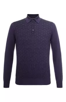 Поло из шерсти и шелка Zilli