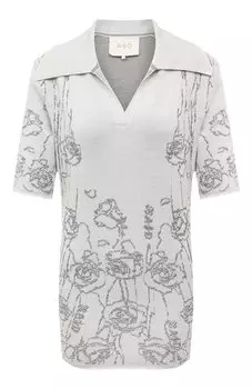 Поло из шерсти и вискозы AND the brand