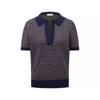 Поло из шерсти и вискозы Dries Van Noten