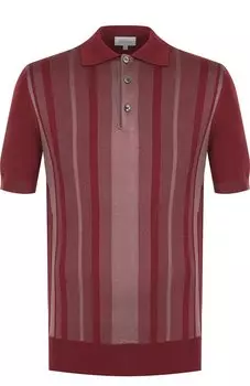 Поло из смеси хлопка и шелка Brioni