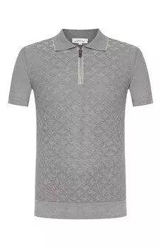 Поло из смеси шелка и хлопка Brioni