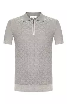 Поло из смеси шелка и хлопка Brioni