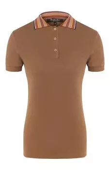 Поло из смеси шелка и хлопка Loro Piana