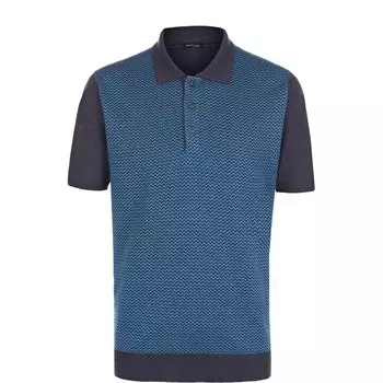 Поло из смеси шелка и льна Kiton