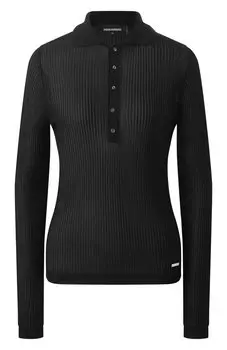 Поло из вискозы Dsquared2