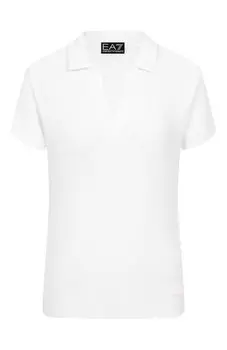 Поло из вискозы EA7