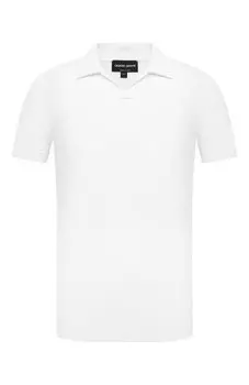 Поло из вискозы Giorgio Armani