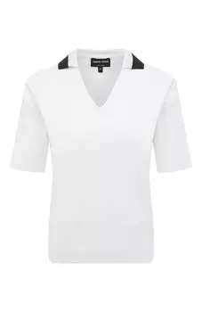 Поло из вискозы Giorgio Armani