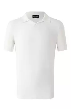 Поло из вискозы Giorgio Armani