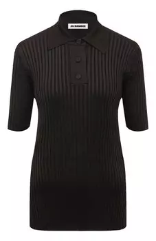 Поло из вискозы Jil Sander