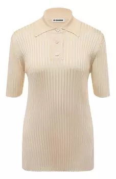 Поло из вискозы Jil Sander