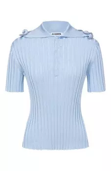 Поло из вискозы Jil Sander