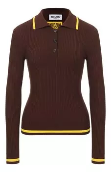 Поло из вискозы M05CH1NO Jeans